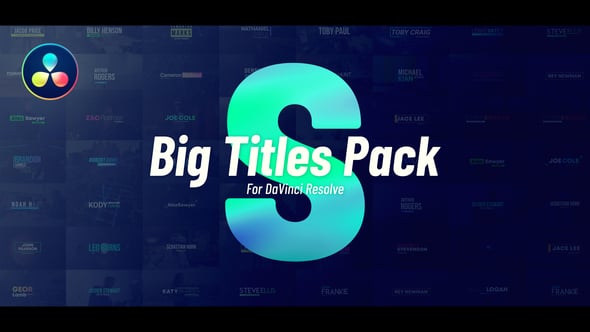 Videohive Big Titles Pack DaVinci Resolve