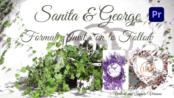 VideoHive Botanical Leaves Wedding Invitation