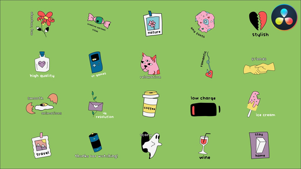 VideoHive Cartoon Comic Titles for DaVinci Resolve