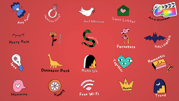 VideoHive Cartoon Lyric Titles for FCPX