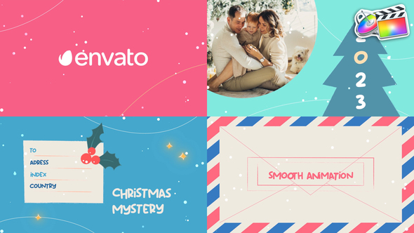 VideoHive Christmas And New Year Greeting Cards | FCPX