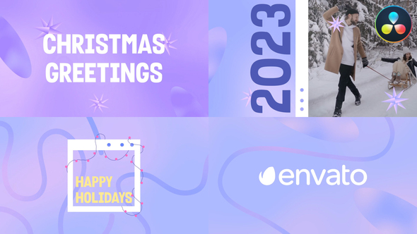 VideoHive Christmas And New Year Greetings for DaVinci Resolve