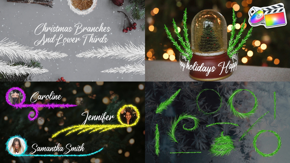 VideoHive Christmas Branches And Lower Thirds for FCPX