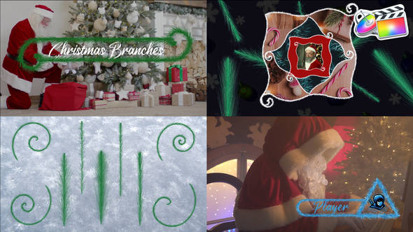 VideoHive Christmas Branches And Vignettes And Titles Pack for FCPX