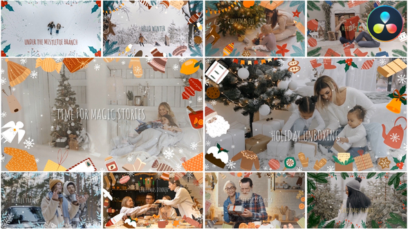 VideoHive Christmas Frames | DaVinci Resolve