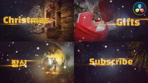VideoHive Christmas Greetings for DaVinci Resolve