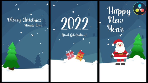 VideoHive Christmas Greetings Scenes | DaVinci Resolve