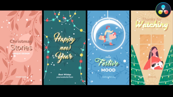 VideoHive Christmas Stories | DaVinci Resolve