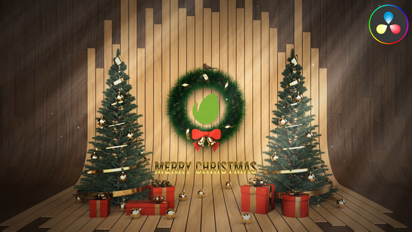 VideoHive Christmas Studio Logo for DaVinci Resolve