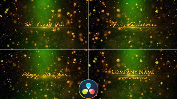 VideoHive Christmas Title Opener – Davinci Resolve