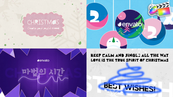 VideoHive Christmas Typography for FCPX