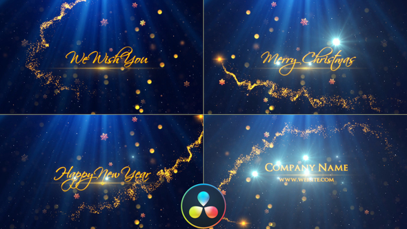 VideoHive Christmas Wishes Titles – Davinci Resolve