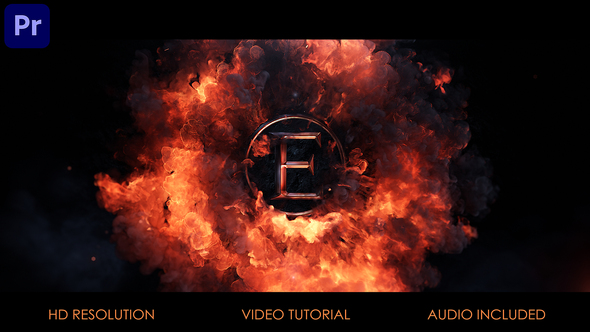 VideoHive Cinematic Fire Logo for Premiere Pro