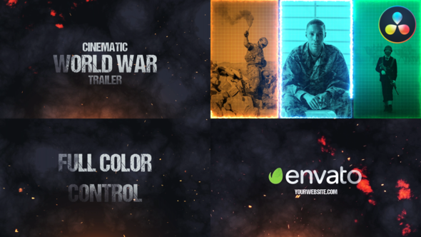 VideoHive Cinematic World War Trailer for DaVinci Resolve