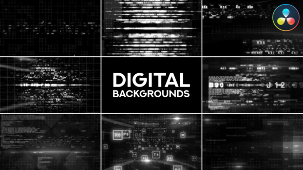 VideoHive Collection Of Digital Backgrounds for DaVinci Resolve
