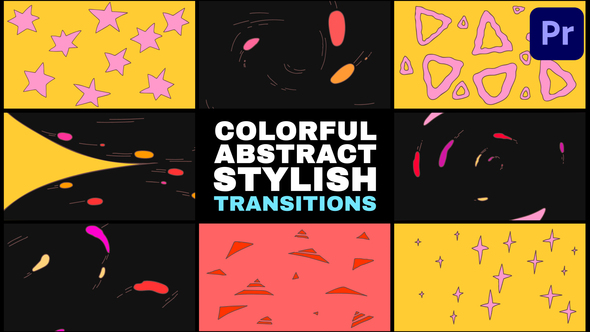 VideoHive Colorful Abstract Stylish Transitions | Premiere Pro MOGRT