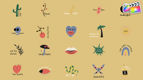 VideoHive Colorful Lyric Titles | FCPX
