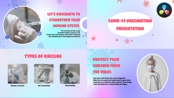 VideoHive Covid-19 Vaccination Presentation for DaVinci Resolve