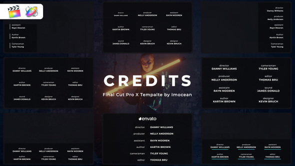 VideoHive Credits for Final Cut Pro X