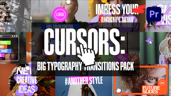 VideoHive Cursors: Big Typography Transitions Pack