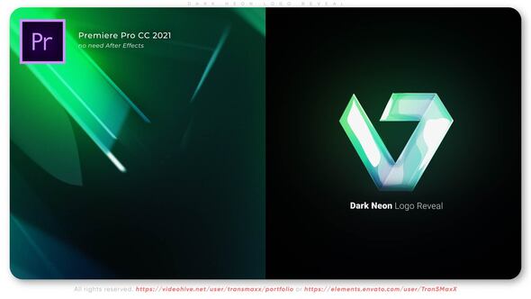 VideoHive Dark Neon Logo Reveal