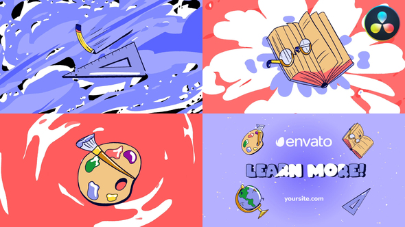 VideoHive Education Morphing Logo for DaVinci Resolve