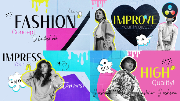 VideoHive Fashion Concept Slideshow for DaVinci Resolve