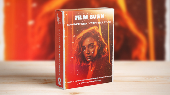 VideoHive Film Burn Leak Transitions For DaVinci Resolve