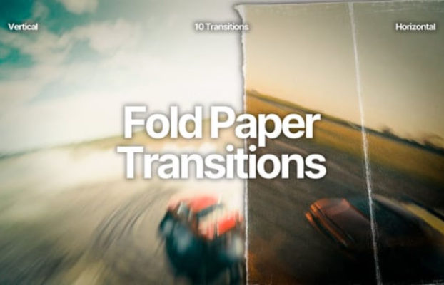 Videohive Fold Paper Transitions