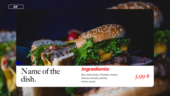 VideoHive Food Menu | MOGRT (PP)