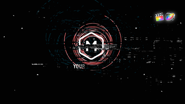 VideoHive Futuristic Glitch Logo