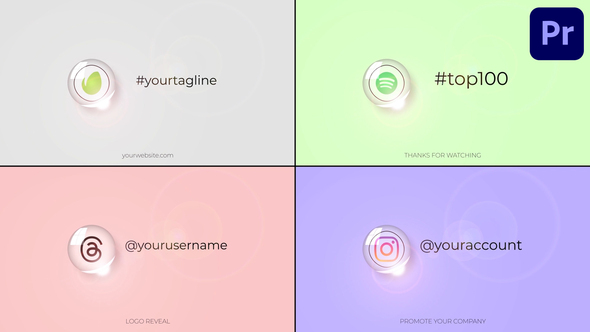 VideoHive Glass Ball Logo Opener for Premiere Pro