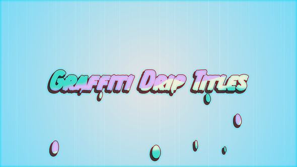 VideoHive Graffiti Drip Titles