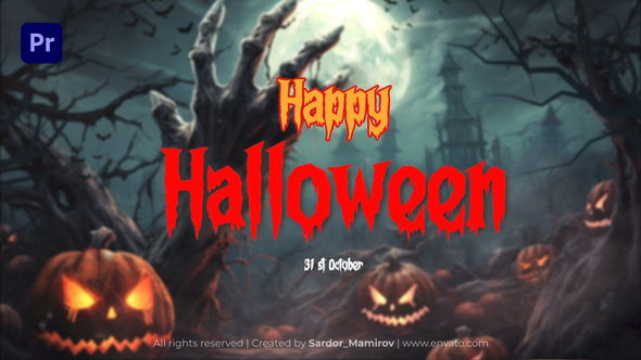 VideoHive Halloween Intro | Happy Halloween 2024 MOGRT