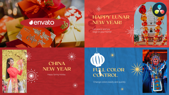 VideoHive Happy Lunar New Year Scenes for DaVinci Resolve