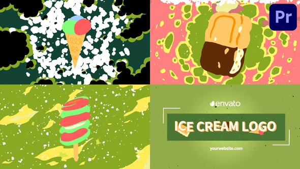 VideoHive Ice Cream Morphing Logo Opener for Premiere Pro