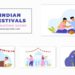VideoHive Indian Traditional Festivals Celebrating Character Animation Scene 47354791
