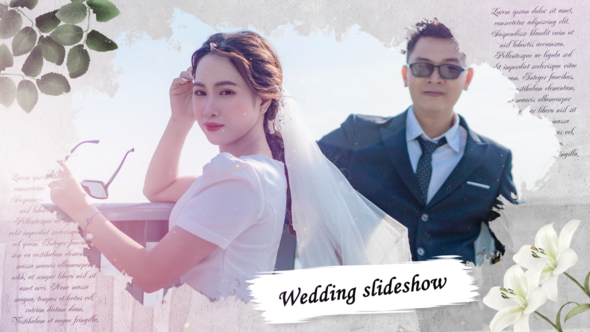 VideoHive Ink Wedding Slideshow | MOGRT