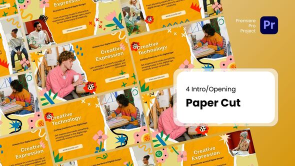 VideoHive Intro – Paper Cut Premiere Pro Templates