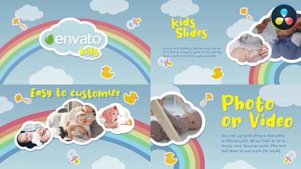 VideoHive Kids Slides for DaVinci Resolve