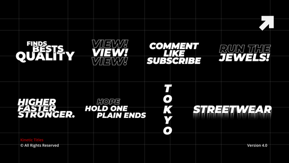 VideoHive Kinetic Titles 4.0 | PP