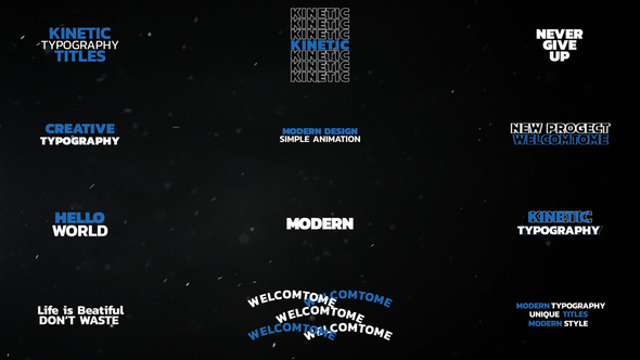 VideoHive Kinetic Typography Titles | MOGRT