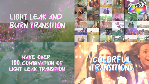 VideoHive Light Leak Transitions And Burn Transitions for FCPX
