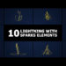 VideoHive Lightning With Sparks Elements | DaVinci Resolve 53813717