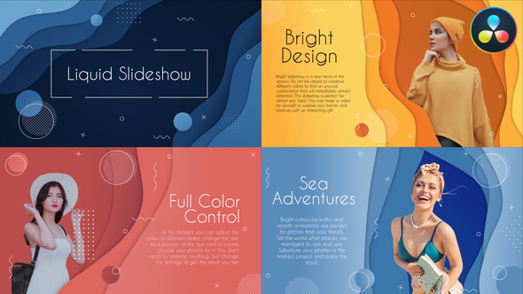 VideoHive Liquid Colorful Slideshow for DaVinci Resolve