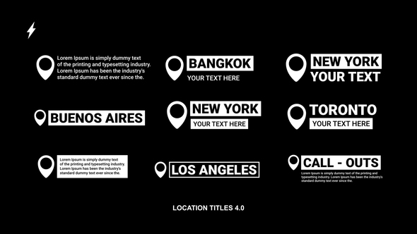 VideoHive Location Titles | PP
