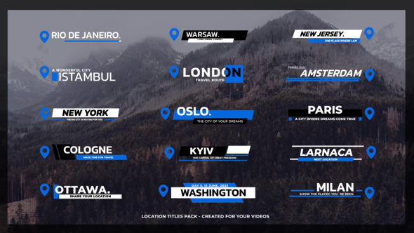 VideoHive Location Titles V1 | Final Cut Pro X