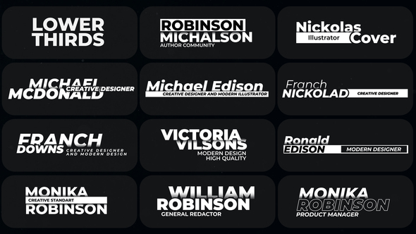 VideoHive Lower Thirds Titles | FCPX