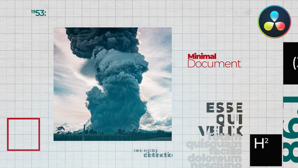 VideoHive Minimal Document | DaVinci Resolve