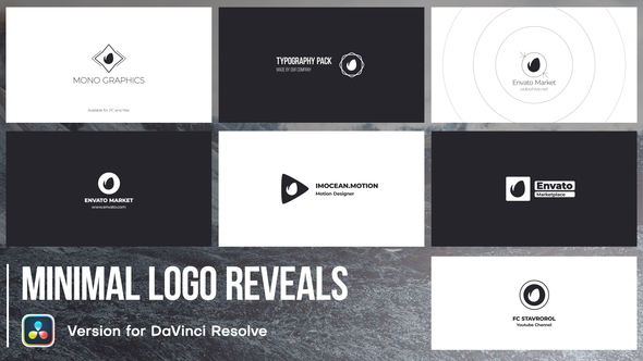 VideoHive Minimal Logo Reveals | DaVinci Resolve